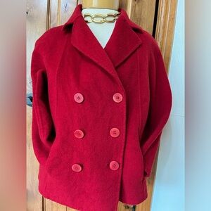 Talbots Red Wool Jacket